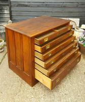 Antique Campaign Oak Map / Architects Chest (4 of 8) Antique Campaign Oak Map / Architects Chest (4 of 8)