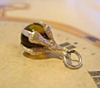 Vintage Silver Pocket Watch Chain Fob 1970s Dainty Talon or Claw Holding an Amber Ball (3 of 9) Vintage Silver Pocket Watch Chain Fob 1970s Dainty Talon or Claw Holding an Amber Ball (3 of 9)