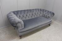 Restored Victorian Chesterfield Sofa in Grey Velvet (4 of 11) Restored Victorian Chesterfield Sofa in Grey Velvet (4 of 11)