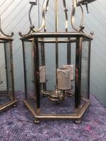 Pair English Glazed Brass Lanterns (9 of 9) Pair English Glazed Brass Lanterns (9 of 9)