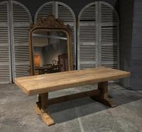 Large French Bleached Oak Trestle Farmhouse Dining Table (4 of 16) Large French Bleached Oak Trestle Farmhouse Dining Table (4 of 16)