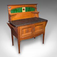 Antique Townhouse Washstand, English, Arts & Crafts, Bathroom Cabinet, Victorian (1 of 12)