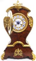 Antique French Burr Walnut & Ormolu 8-Day Mantel Clock Rococo Boulle Case Segment Dial (4 of 11) Antique French Burr Walnut & Ormolu 8-Day Mantel Clock Rococo Boulle Case Segment Dial (4 of 11)