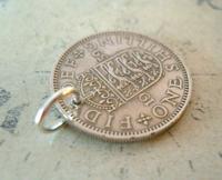 Vintage Pocket Watch Chain Fob 1959 Lucky Silver One Shilling Old 5d Coin Fob (5 of 8) Vintage Pocket Watch Chain Fob 1959 Lucky Silver One Shilling Old 5d Coin Fob (5 of 8)