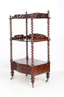 Antique Victorian 3 Tier Rosewood Whatnot (2 of 13) Antique Victorian 3 Tier Rosewood Whatnot (2 of 13)