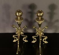 Superb Pair of Brass Aesthetic Movement Victorian Fire Dogs (4 of 6) Superb Pair of Brass Aesthetic Movement Victorian Fire Dogs (4 of 6)