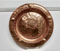 Pair of Arts & Crafts Beaten Copper Wall Plates by Lombard (5 of 5) Pair of Arts & Crafts Beaten Copper Wall Plates by Lombard (5 of 5)