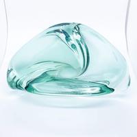Val Saint Lambert Green Glass Triangle Dish (3 of 7) Val Saint Lambert Green Glass Triangle Dish (3 of 7)