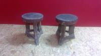 Pair of Rustic Folk Art Stools (5 of 5) Pair of Rustic Folk Art Stools (5 of 5)