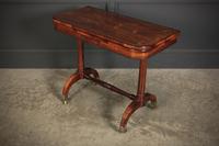 Rare Regency Rosewood Brass Inlaid Card Table (7 of 15) Rare Regency Rosewood Brass Inlaid Card Table (7 of 15)