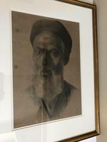 Charcoal Painting Of Man In Turban, Signed And Framed (3 of 9) Charcoal Painting Of Man In Turban, Signed And Framed (3 of 9)