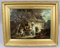 Pair of Early 19th Century Country Genre Scenes Oil on Canvas (7 of 21) Pair of Early 19th Century Country Genre Scenes Oil on Canvas (7 of 21)
