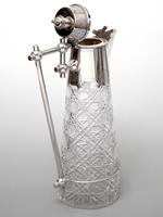 Christopher Dresser Style Silver Plate & Cut Glass Clare Jug (2 of 3) Christopher Dresser Style Silver Plate & Cut Glass Clare Jug (2 of 3)