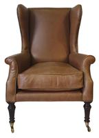 19th Century Pair of Wingback Leather Armchairs (6 of 6) 19th Century Pair of Wingback Leather Armchairs (6 of 6)