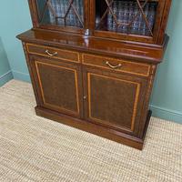 Exceptional Inlaid Victorian Antique Glazed Bookcase by Edwards and Roberts (8 of 10) Exceptional Inlaid Victorian Antique Glazed Bookcase by Edwards and Roberts (8 of 10)
