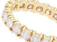 1.95ct Diamond & 18ct Yellow Gold Full Eternity Ring - Vintage French c.1980 (3 of 9) 1.95ct Diamond & 18ct Yellow Gold Full Eternity Ring - Vintage French c.1980 (3 of 9)