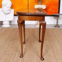 Writing Card Table Burl Walnut Circular Folding Desk (11 of 12) Writing Card Table Burl Walnut Circular Folding Desk (11 of 12)