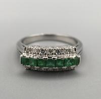 Platinum Set Emeralds & Diamonds Ring (4 of 11) Platinum Set Emeralds & Diamonds Ring (4 of 11)