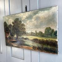 Antique English River Landscape Oil Painting After Constable Signed R Watts 1843 (7 of 10) Antique English River Landscape Oil Painting After Constable Signed R Watts 1843 (7 of 10)