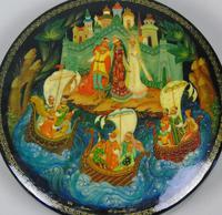 Antique Hand Painted Russian Lidded Box (3 of 9) Antique Hand Painted Russian Lidded Box (3 of 9)