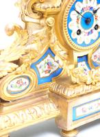 Stunning Quality French Mantel Clock Urn Top Blue Sevres Porcelain Mantle Clock. (6 of 12) Stunning Quality French Mantel Clock Urn Top Blue Sevres Porcelain Mantle Clock. (6 of 12)