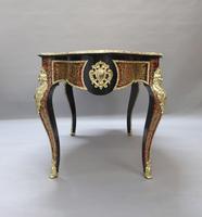 French Napoleon III Louis XV Style Boulle Writing or Centre Table (10 of 16) French Napoleon III Louis XV Style Boulle Writing or Centre Table (10 of 16)