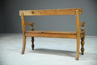 Rustic Pine Bar Back Bench (6 of 7) Rustic Pine Bar Back Bench (6 of 7)