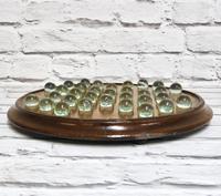 Victorian Solitaire Board with Hand Blown Marbles (2 of 5) Victorian Solitaire Board with Hand Blown Marbles (2 of 5)