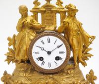 Stunning Quality French Mantel Clock Lady & Lord Figural Mantle Clock. (7 of 9) Stunning Quality French Mantel Clock Lady & Lord Figural Mantle Clock. (7 of 9)