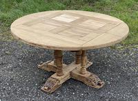 Large Round French Bleached Oak Farmhouse Table with Extensions (5 of 38) Large Round French Bleached Oak Farmhouse Table with Extensions (5 of 38)