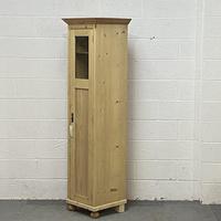 Tall Slim Partly Glazed Old Pine Cupboard (3 of 5) Tall Slim Partly Glazed Old Pine Cupboard (3 of 5)