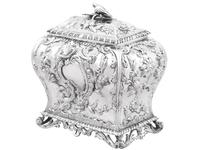 Sterling Silver Tea Caddy - Antique George III 1762 (4 of 12) Sterling Silver Tea Caddy - Antique George III 1762 (4 of 12)