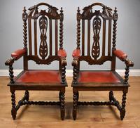 Pair of 1910 Oak Barley Twist Armchairs (2 of 15) Pair of 1910 Oak Barley Twist Armchairs (2 of 15)