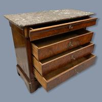French Marble Top Commode with Writing Surface (6 of 9) French Marble Top Commode with Writing Surface (6 of 9)