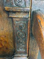 Rare English Charles II Oak Wainscot Armchair Likely to be from Battle Abbey c.1660-1685 (17 of 20) Rare English Charles II Oak Wainscot Armchair Likely to be from Battle Abbey c.1660-1685 (17 of 20)