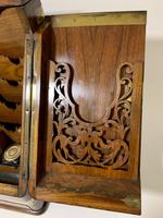 Victorian Burr Walnut Brass Bound Desktop Stationery Cabinet (8 of 15) Victorian Burr Walnut Brass Bound Desktop Stationery Cabinet (8 of 15)