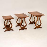 Antique Regency Style Figured Walnut Nest of Tables (12 of 12) Antique Regency Style Figured Walnut Nest of Tables (12 of 12)