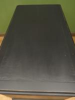 Antique Black Painted Pedestal Desk, 3 Parts, Gothic Shabby Chic (10 of 17) Antique Black Painted Pedestal Desk, 3 Parts, Gothic Shabby Chic (10 of 17)