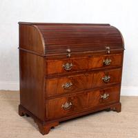 Cylinder Bureau Georgian Writing Desk Chest (7 of 12) Cylinder Bureau Georgian Writing Desk Chest (7 of 12)