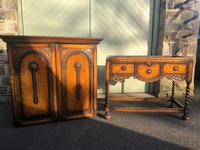 Antique Oak Barley Twist Cabinet on Stand (10 of 10) Antique Oak Barley Twist Cabinet on Stand (10 of 10)