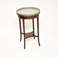 Antique French Marble Top Side Table (1 of 5)