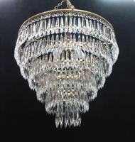 Italian Art Deco Six Tier Crystal Glass Chandelier (8 of 8) Italian Art Deco Six Tier Crystal Glass Chandelier (8 of 8)
