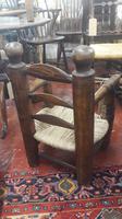 Primitive French Child’s Elbow Chair, Sea Grass Seat. Some restoration (2 of 3) Primitive French Child’s Elbow Chair, Sea Grass Seat. Some restoration (2 of 3)