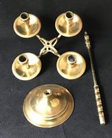 Pair of Arts & Crafts Brass 4 Branch Rise & Fall Candelabra (2 of 7) Pair of Arts & Crafts Brass 4 Branch Rise & Fall Candelabra (2 of 7)