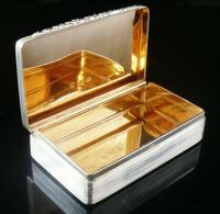 Sterling Silver Snuff Box, Edward Smith, Antique Birmingham 1836, Immaculate