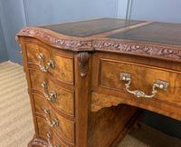 Burr Walnut Pedestal Desk by Maple and Co (6 of 18) Burr Walnut Pedestal Desk by Maple and Co (6 of 18)