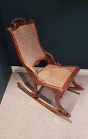 Antique Solid Walnut Cane Work Rocking Chair (2 of 5) Antique Solid Walnut Cane Work Rocking Chair (2 of 5)