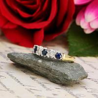 The Vintage 1979 Sapphire & Diamond Half Hoop Ring (2 of 5) The Vintage 1979 Sapphire & Diamond Half Hoop Ring (2 of 5)