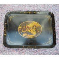 Regency Oblong Lacquered & Painted Tray (6 of 6) Regency Oblong Lacquered & Painted Tray (6 of 6)