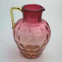 Good Dimpled Amberina Cranberry Lemonade Set 19th Century (5 of 10) Good Dimpled Amberina Cranberry Lemonade Set 19th Century (5 of 10)